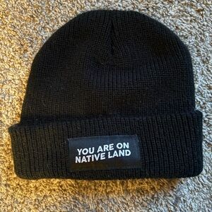 Black Beanie with Patch